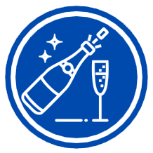 Sparkling grape juice is a European tradition of ballooning