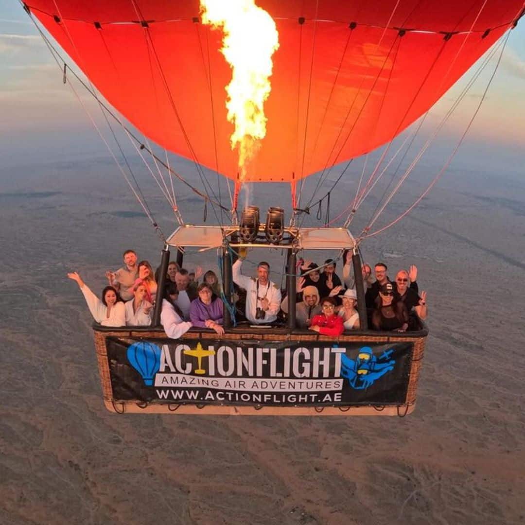 Book an Actionflight hot air balloon flight UAE